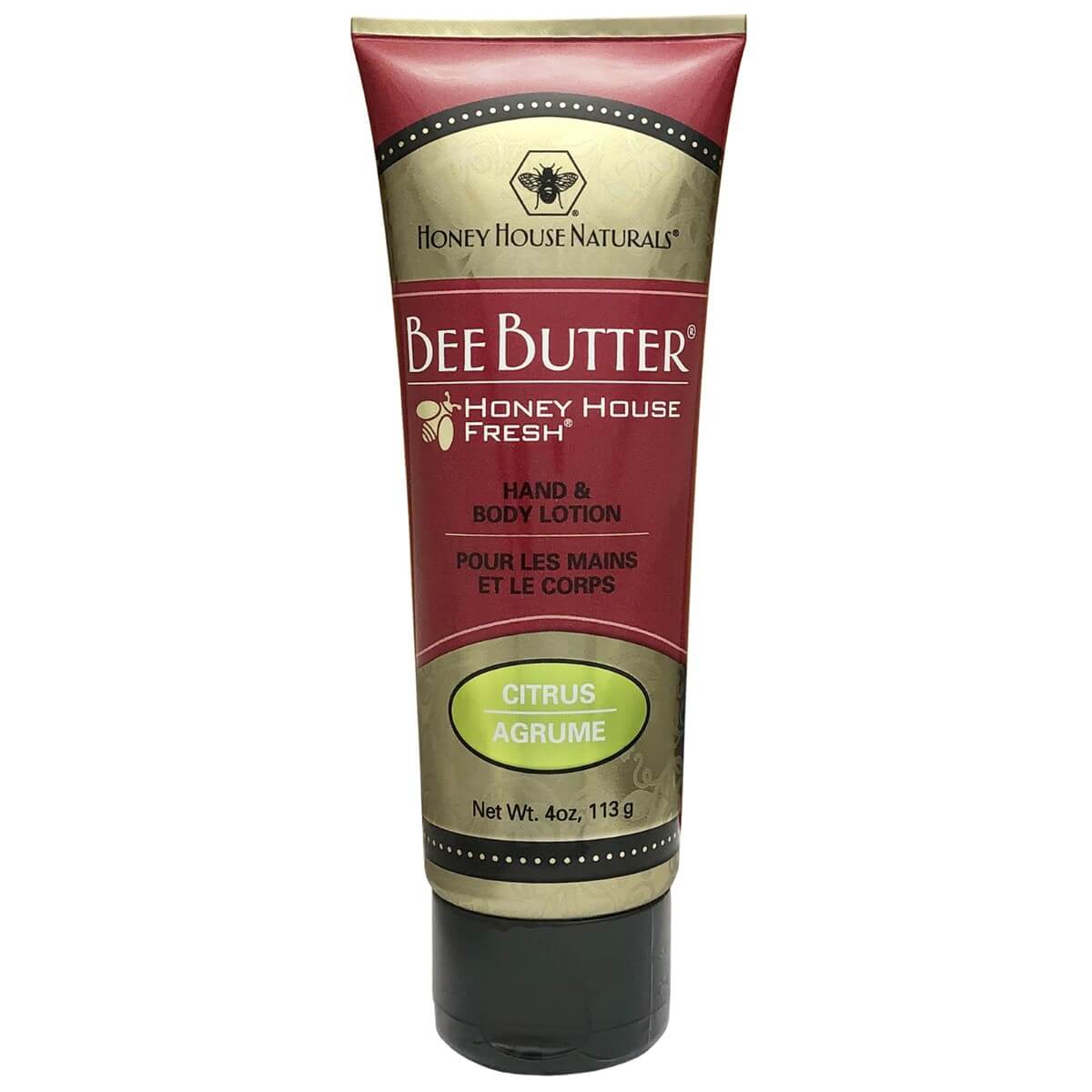 Bee Butter Cream Tube 4oz · Citrus