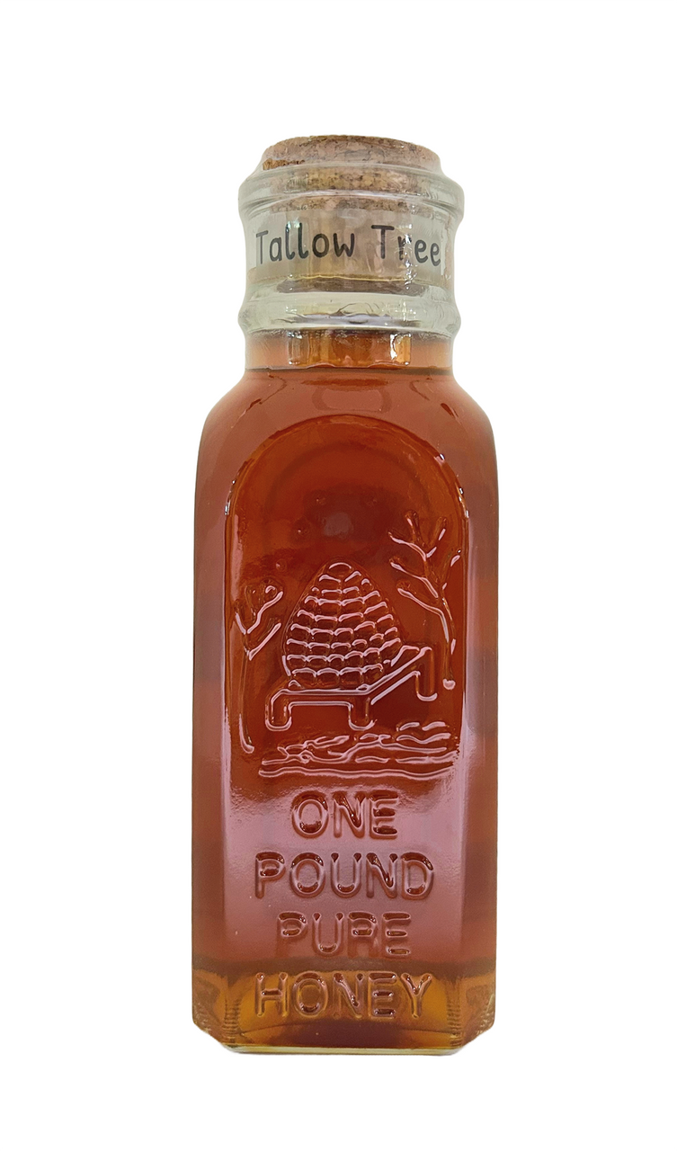 1 lb Glass Muth Jar - Texas Tallow Tree Honey