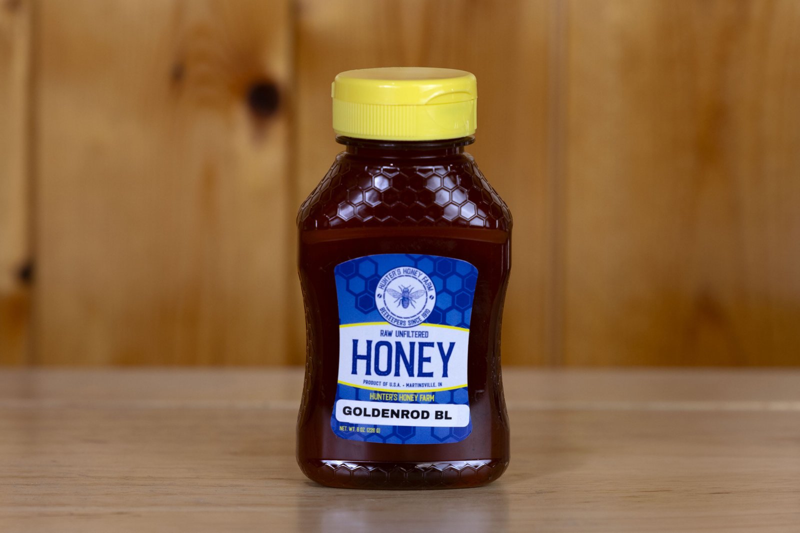 Raw Goldenrod Blossom Honey · Bottle Size: 8 oz, Unit of Measure: Case of 12