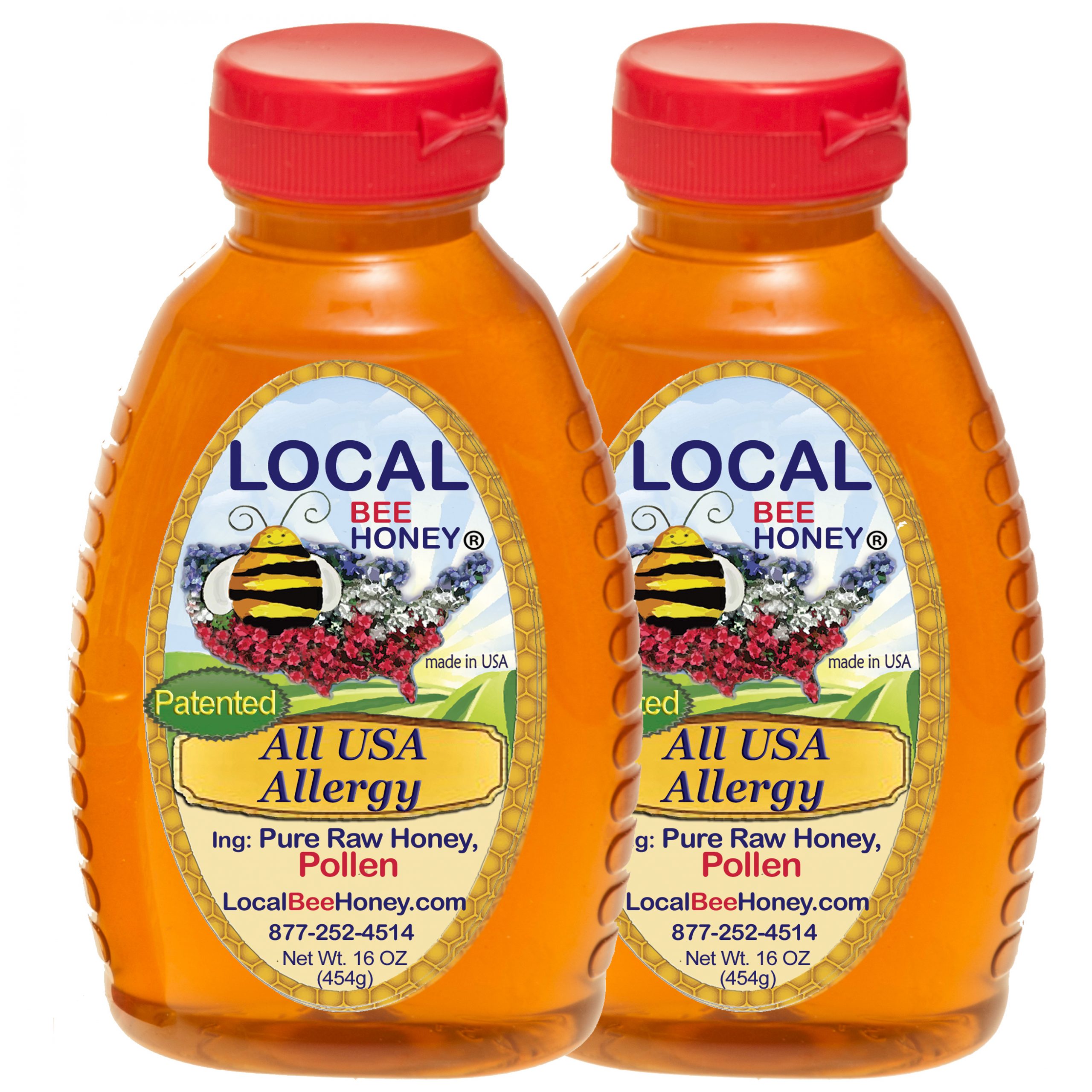 All USA Allergy Honey · size: 2x16oz