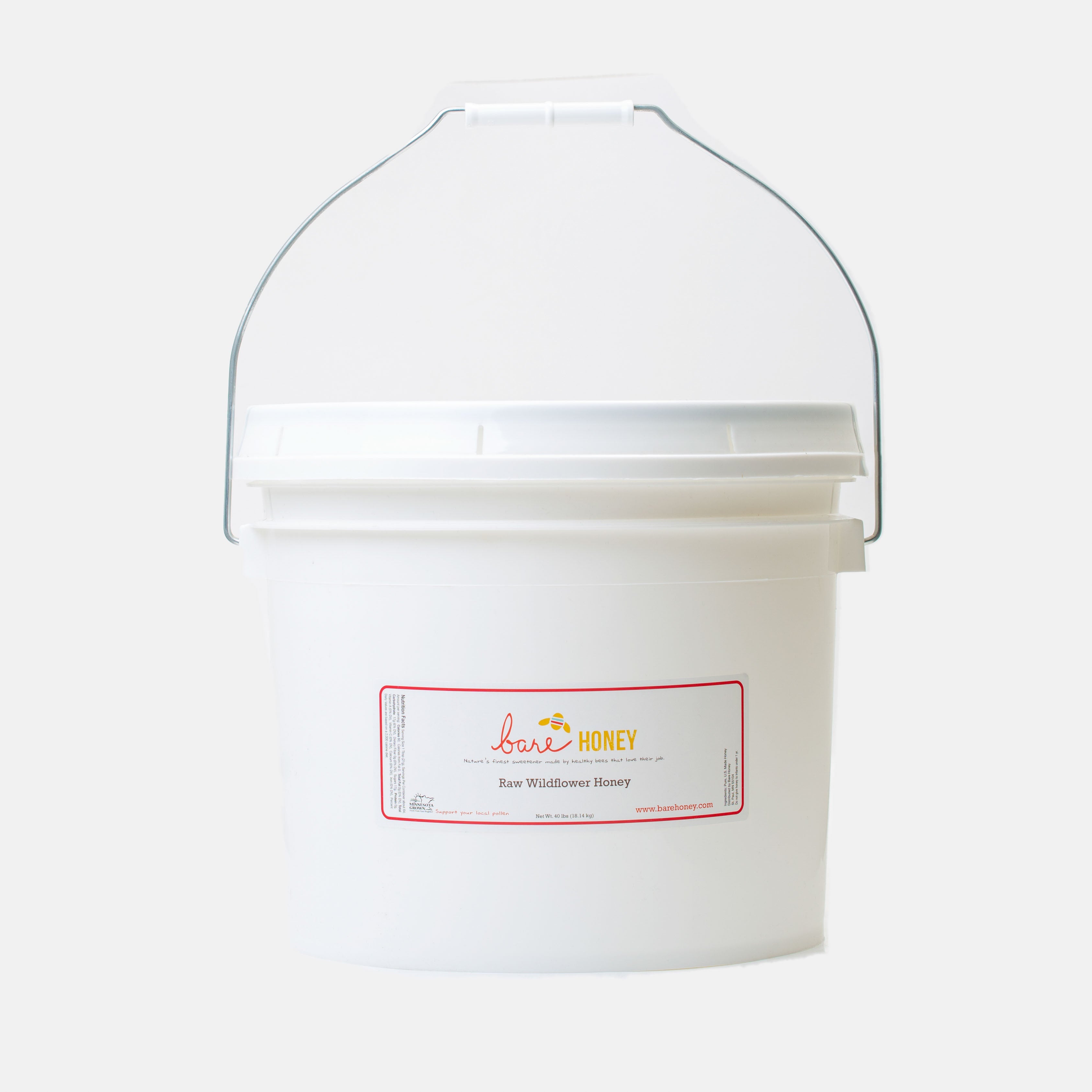 Bulk Raw Wildflower Honey, 40 lb Bucket
