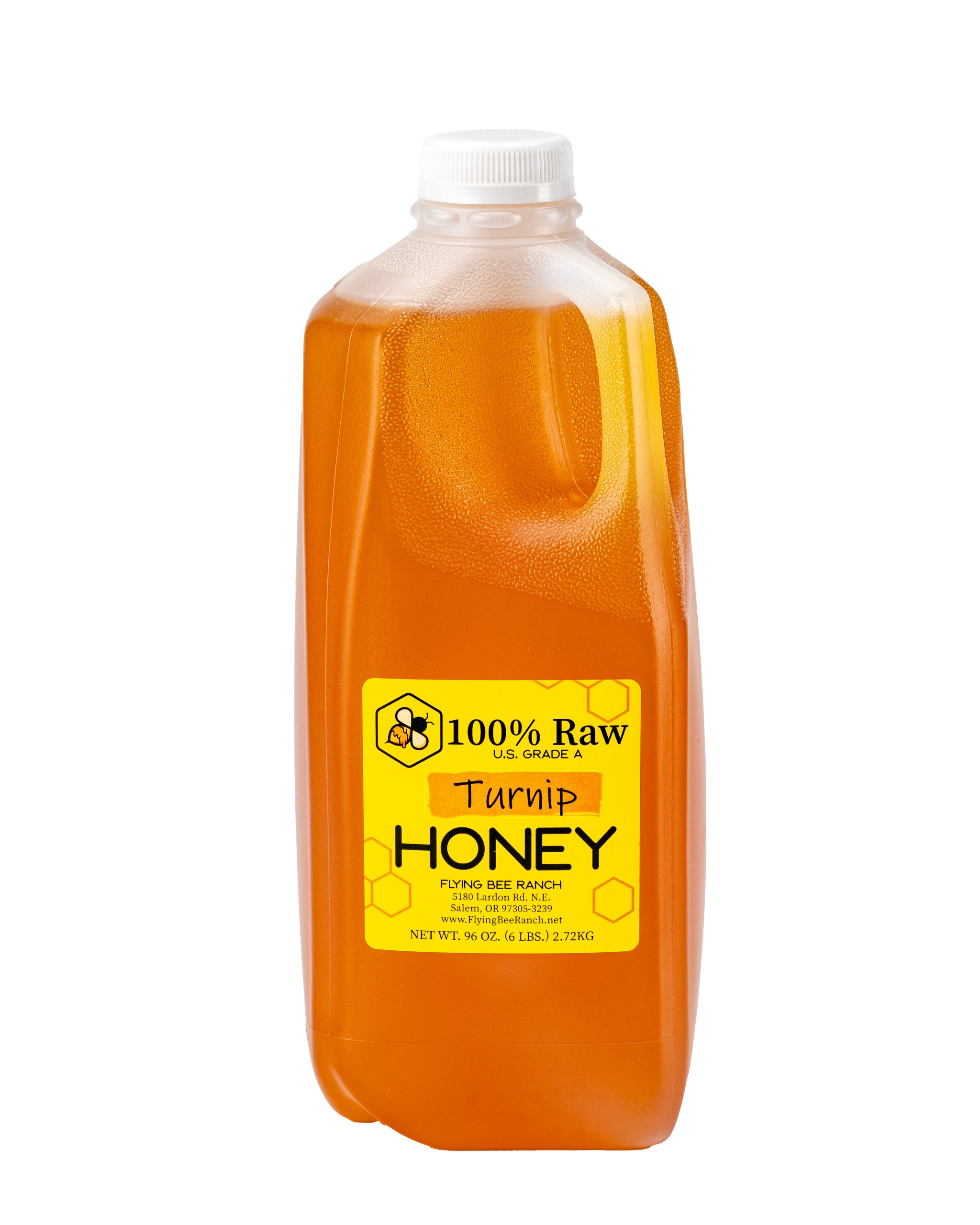 Turnip Honey · Sizes: 6 lbs. Jug