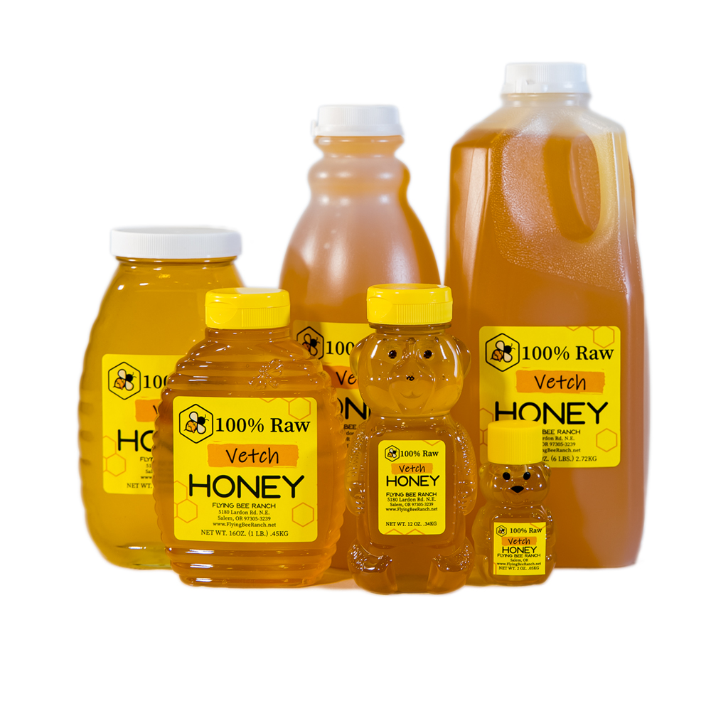 Vetch Honey · Sizes: 23 lbs. Bucket
