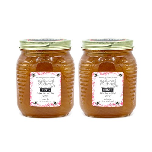 Saw Palmetto Raw Honey - two 2.5lb Jars – 5lbs total