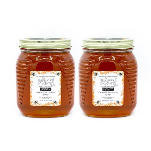 Orange Blossom Raw Honey - two 2.5lb Jars – 5lbs total