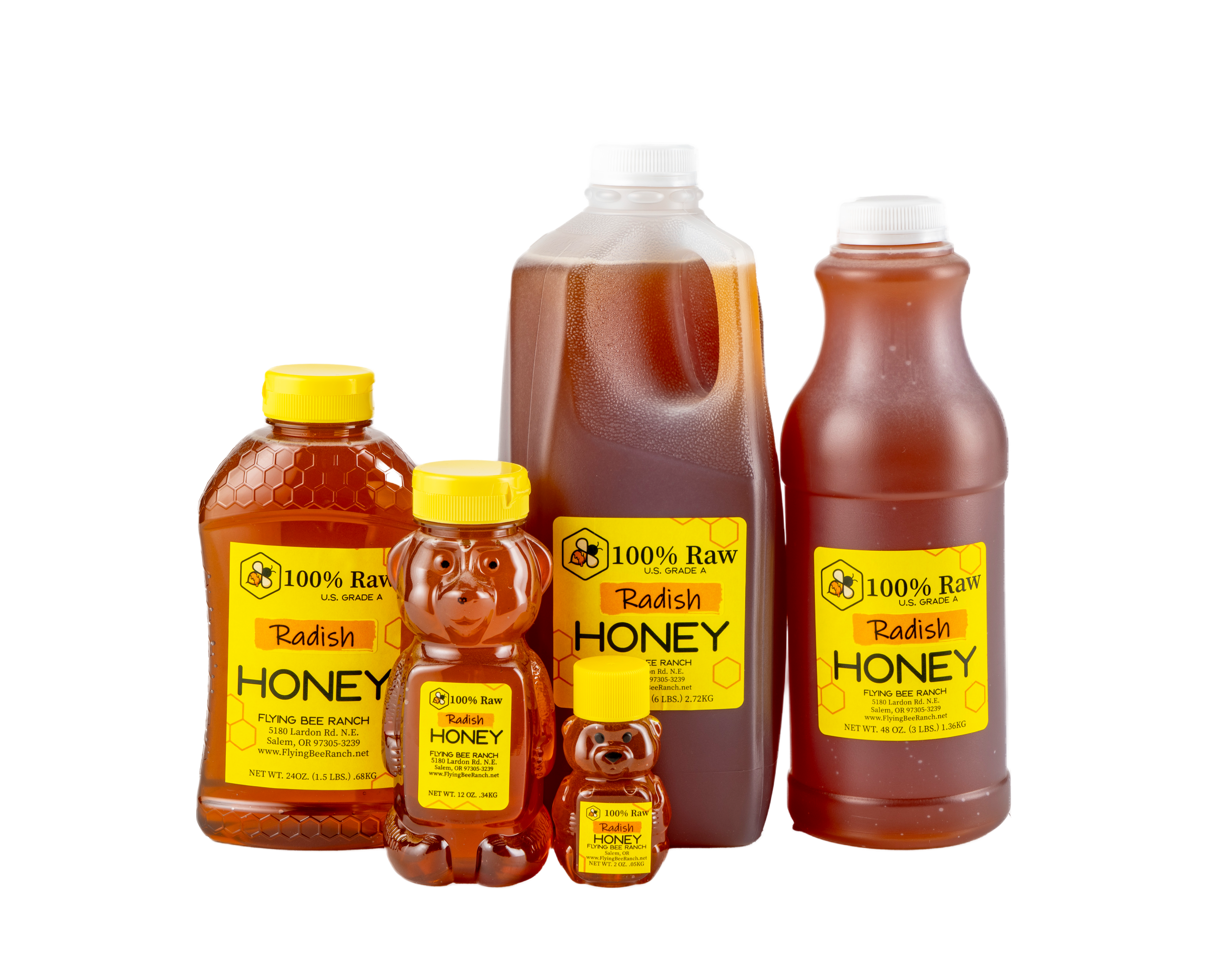 Radish Honey · Sizes: 1.5 lbs. Bottle