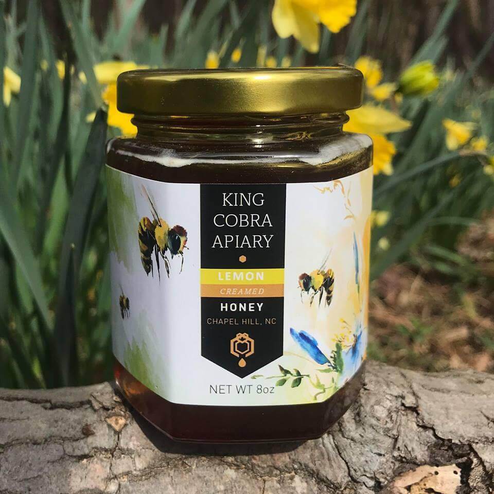 Lemon Infused Wildflower Honey, North Carolina Honey