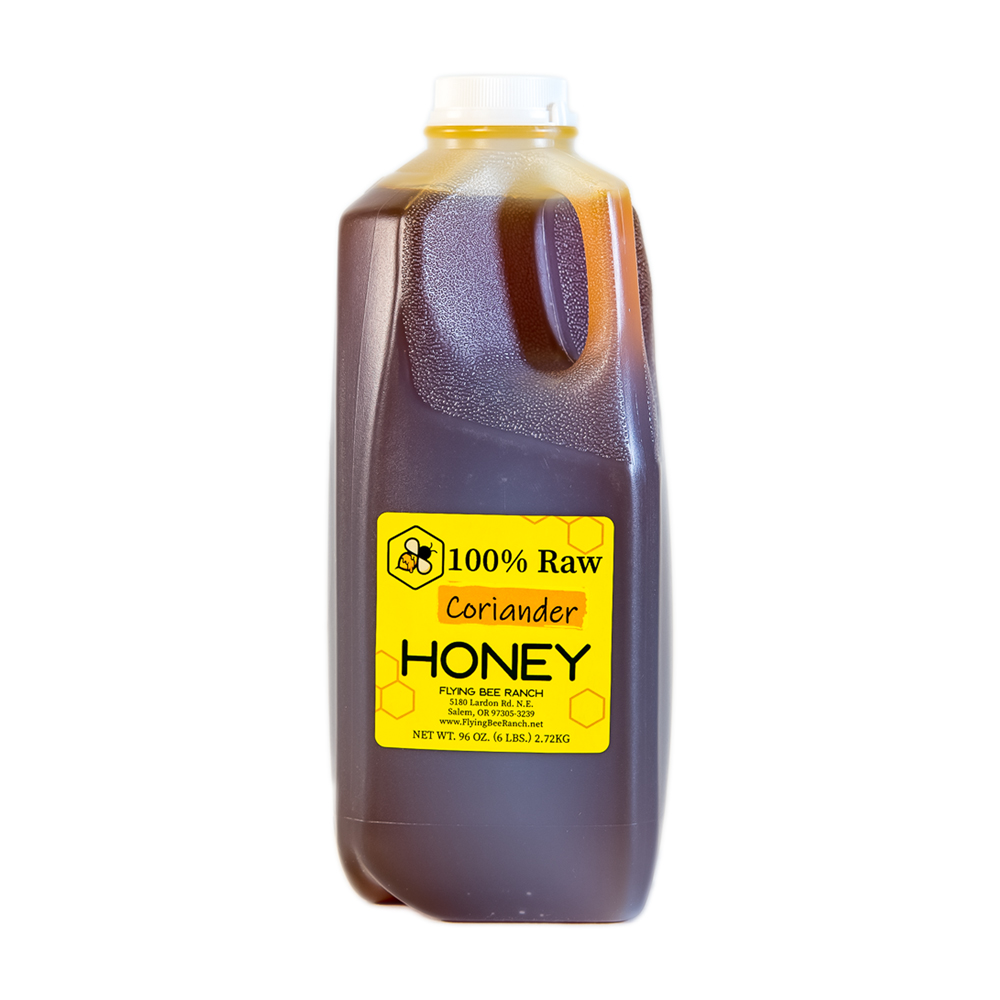 Coriander Honey · Sizes: 6 lbs. Jug