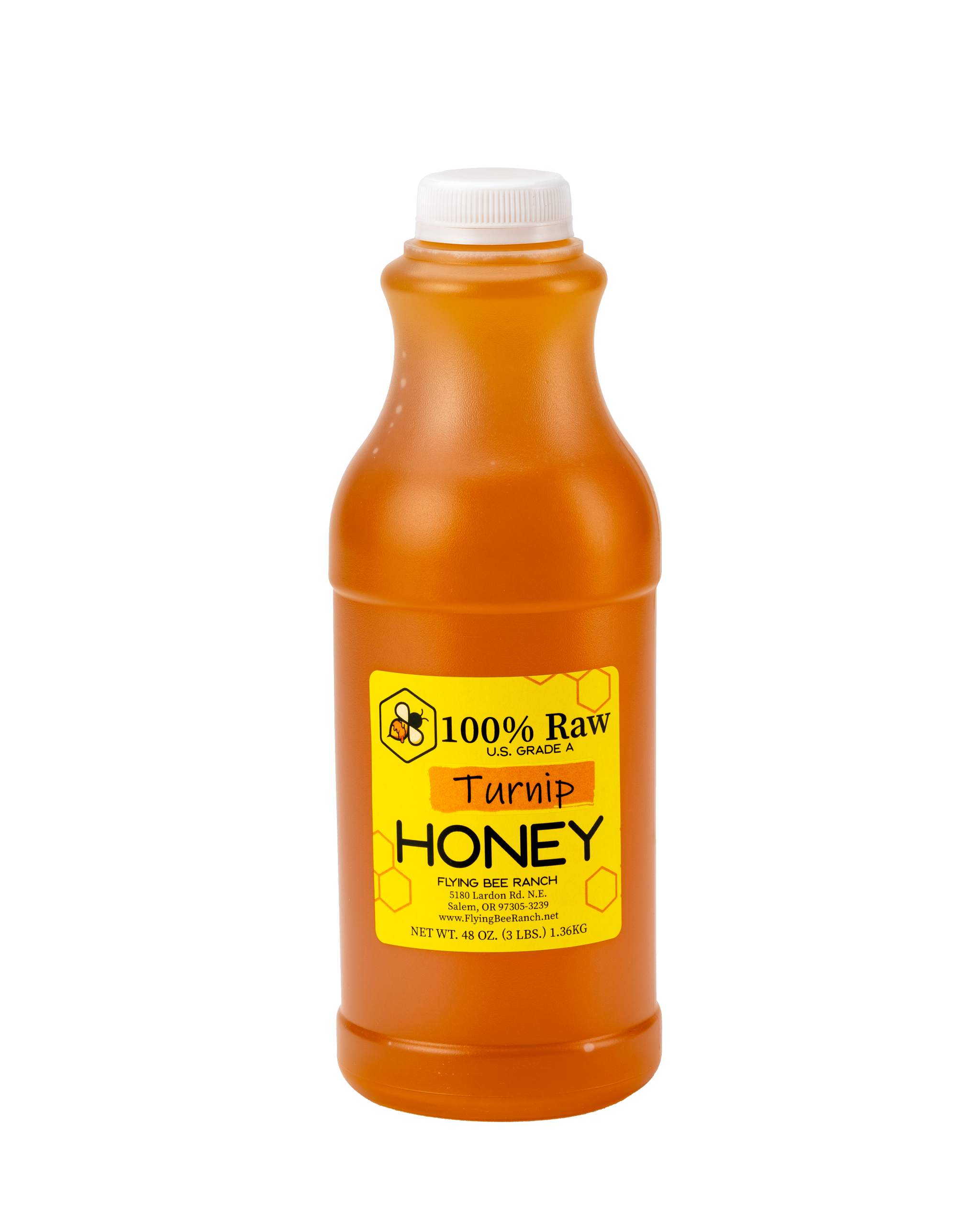 Turnip Honey · Sizes: 3 lbs. Bottle