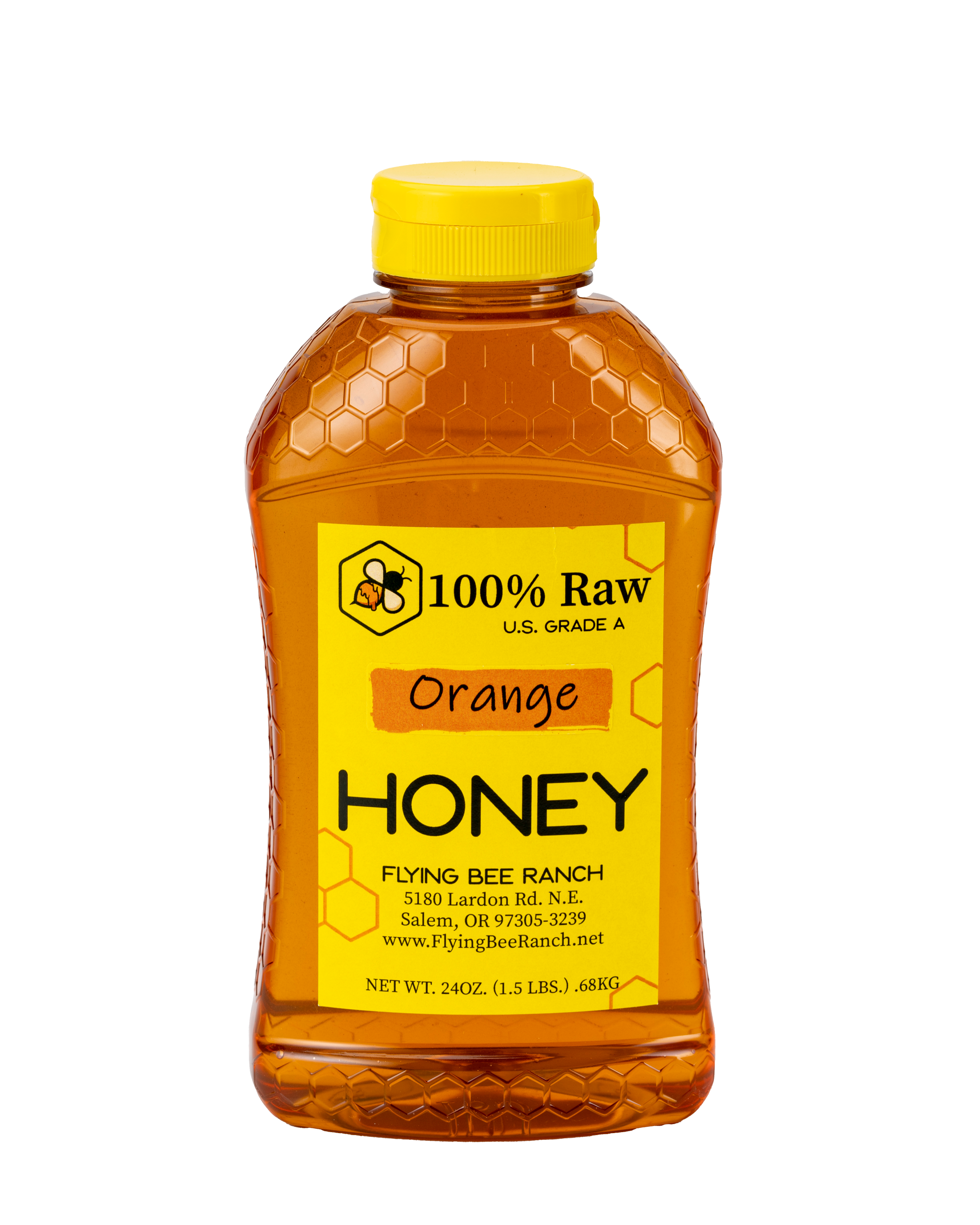 Orange Honey · Sizes: 1.5 lbs. Bottle