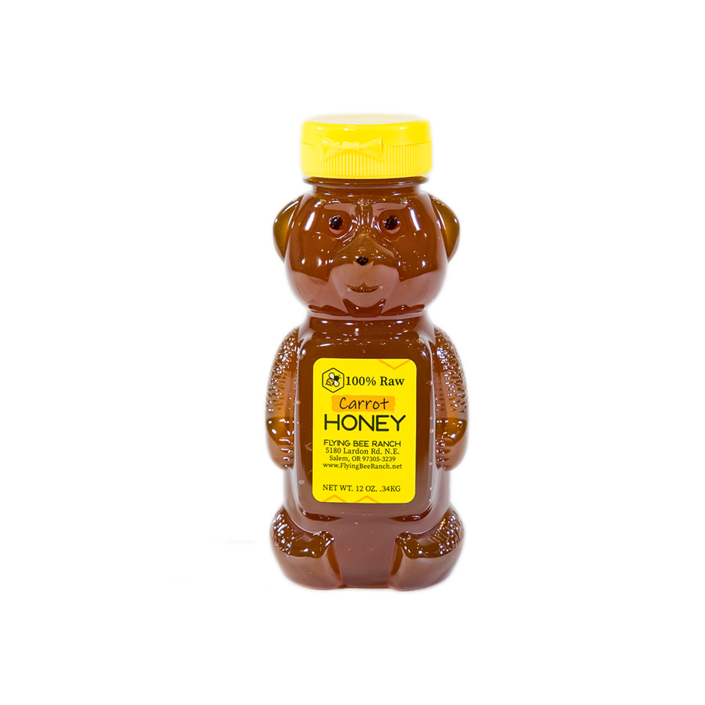 Carrot Honey · Sizes: 12 oz. Bear