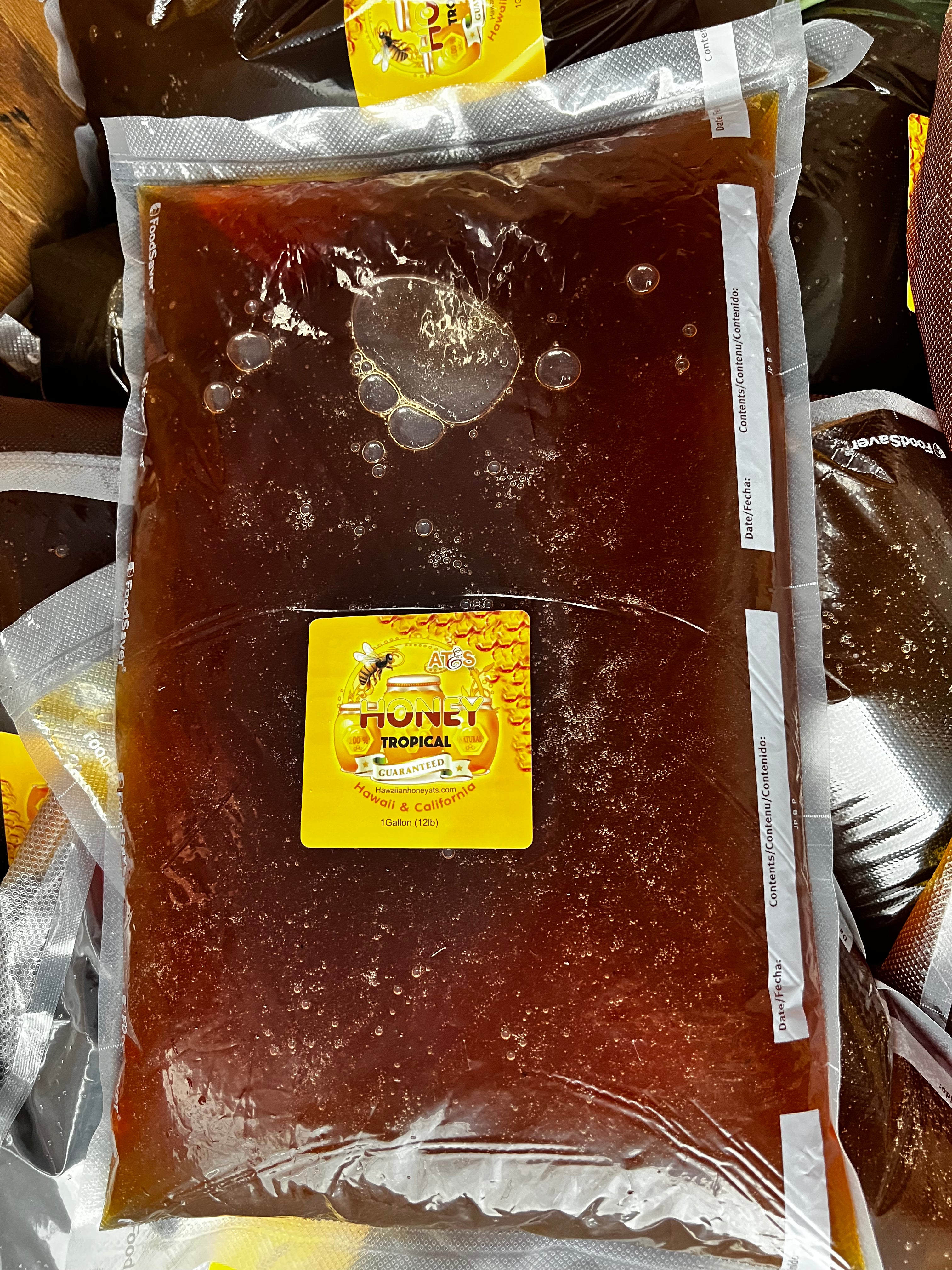 Gallon of Pure Hawaiian Honey-12 lb · Tropical