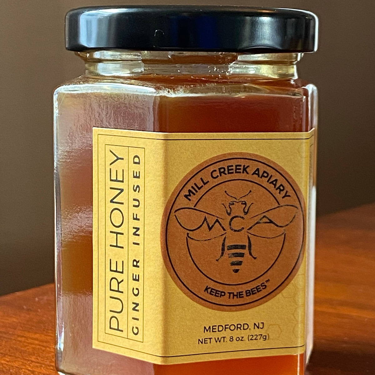 Ginger Infused Honey, 8oz.