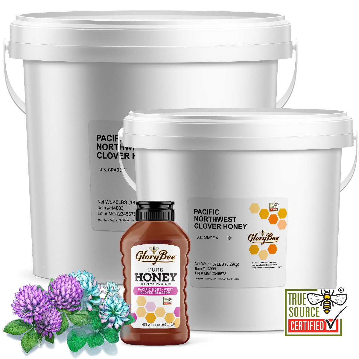 Pacific Northwest Clover Honey · 40 Pound