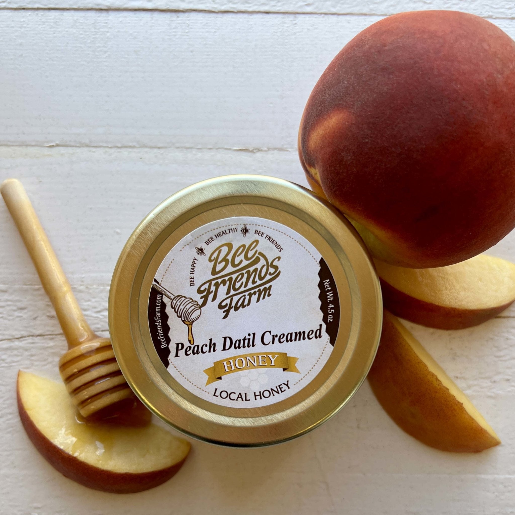 Peach Datil Pepper Creamed Honey