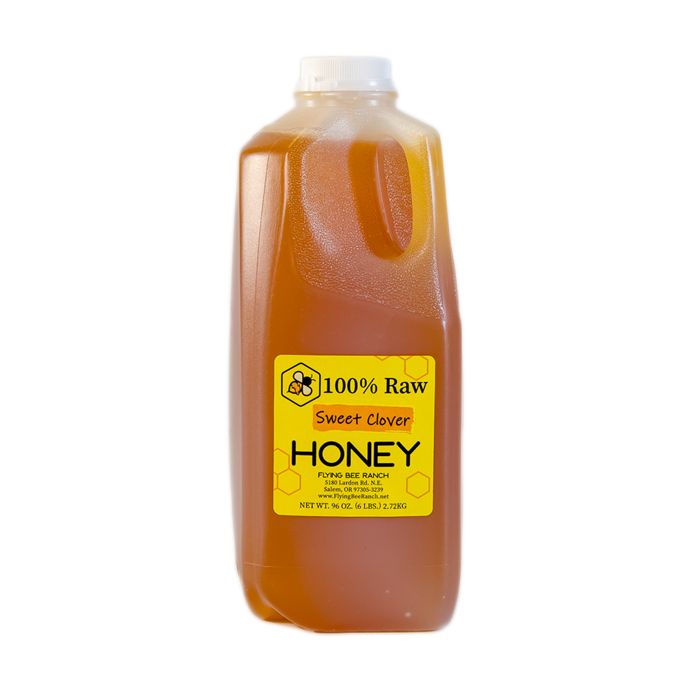 Sweet Clover Honey · Sizes: 6 lbs. Jug