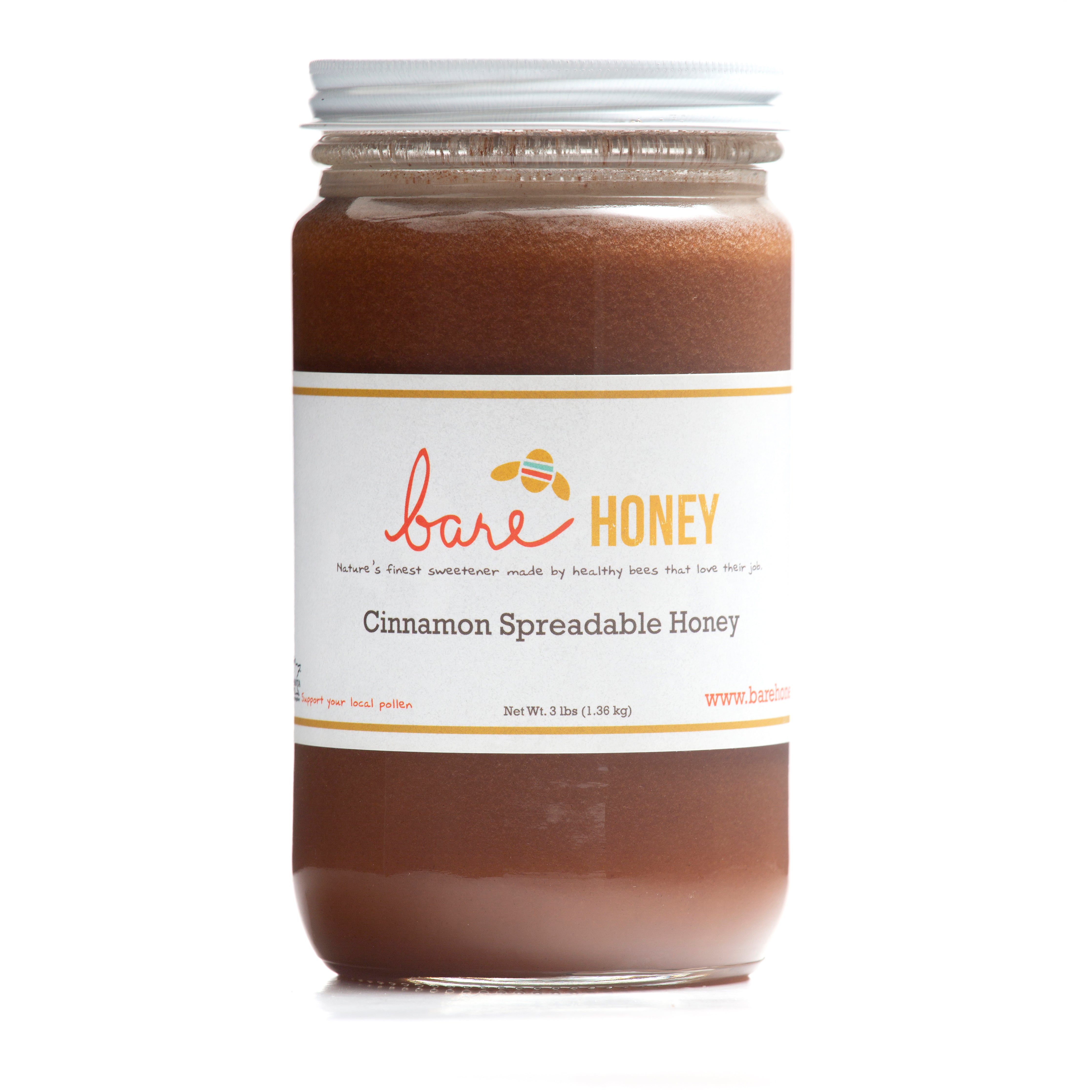 Cinnamon Spreadable Honey 48 oz Glass Jar