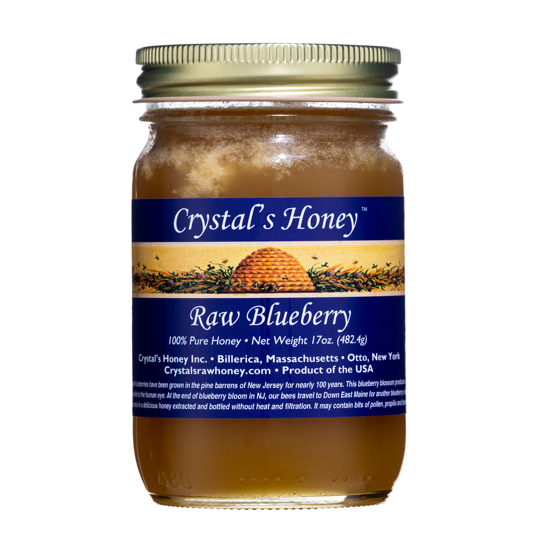 Raw Blueberry Honey · 17 oz