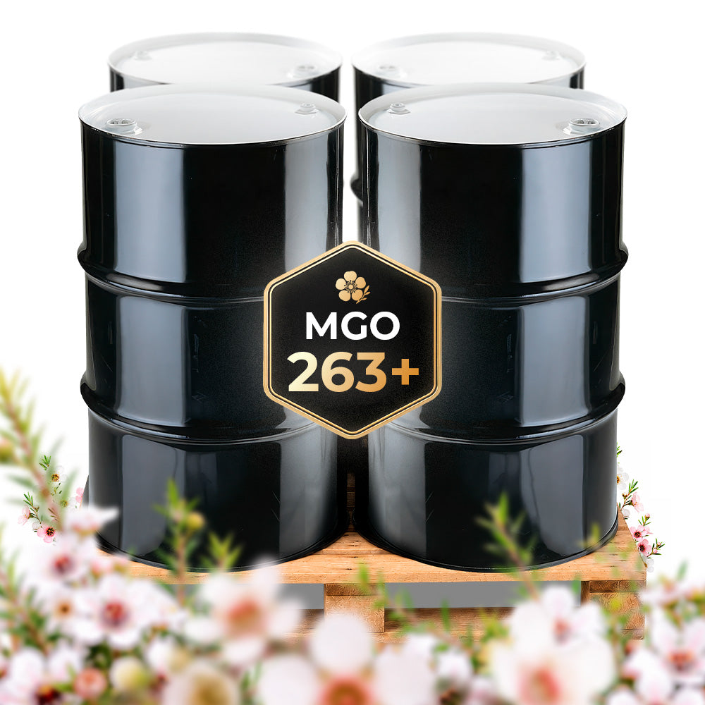 New Zealand MGO 263+ Monofloral Manuka Honey | 4 Drum Pallet