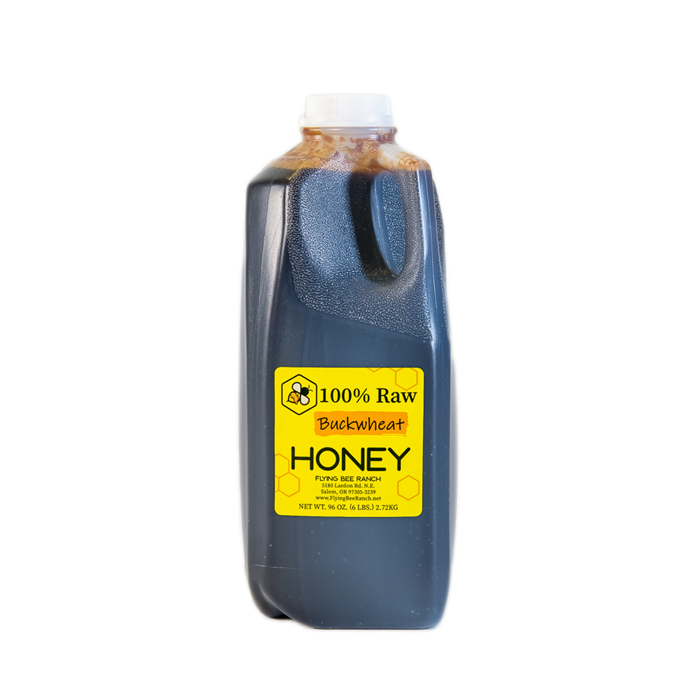 Buckwheat Honey · Sizes: 6 lbs. Jug
