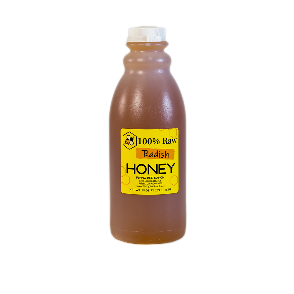 Radish Honey · Sizes: 3 lbs. Bottle