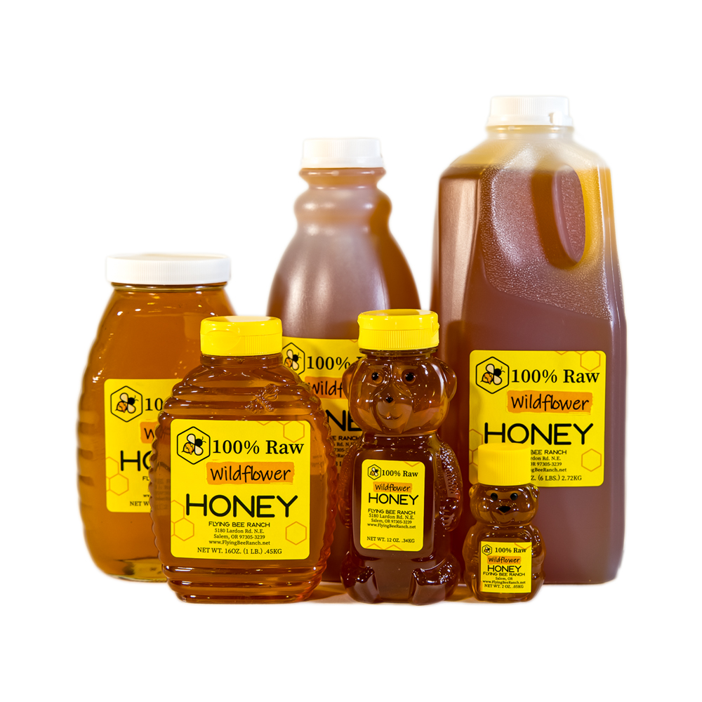 Wildflower Honey · Sizes: 23 lbs. Bucket