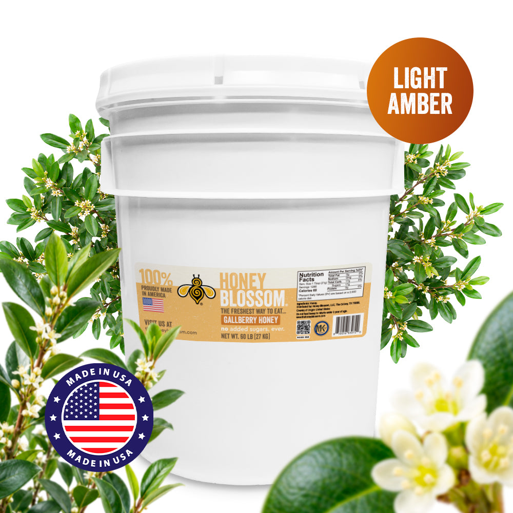Gallberry Honey (Light Amber) 60-lb Bucket