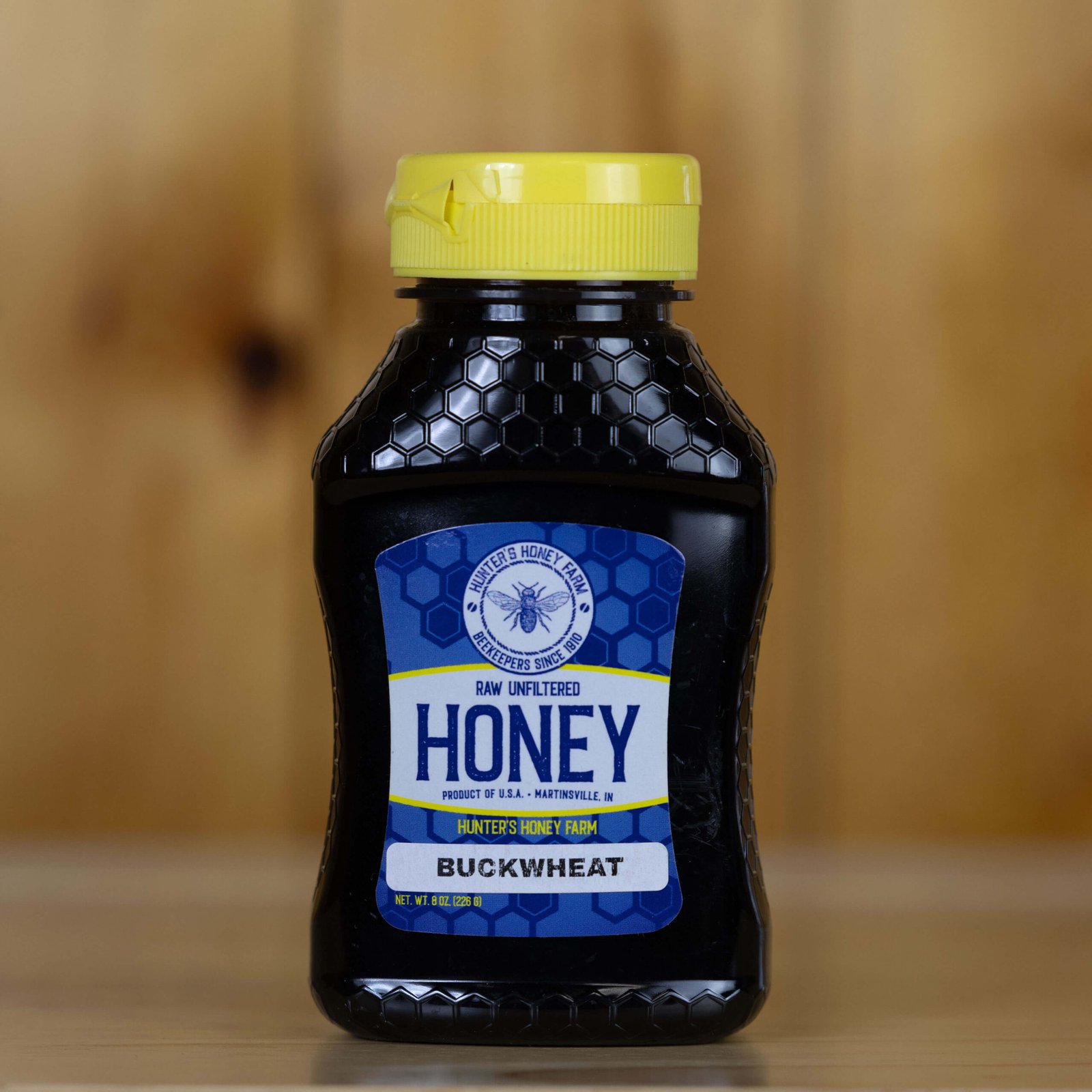 Raw Buckwheat Blossom Honey · Bottle Size: 8 oz, Unit of Measure: Case of 12