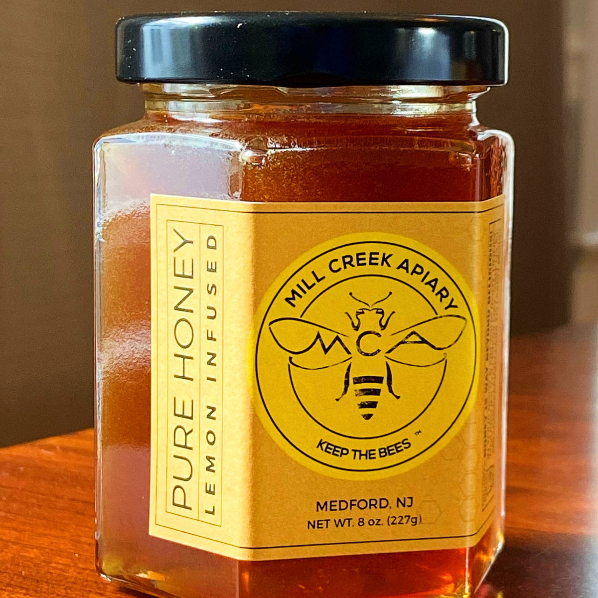 Lemon Infused Honey, 8oz.