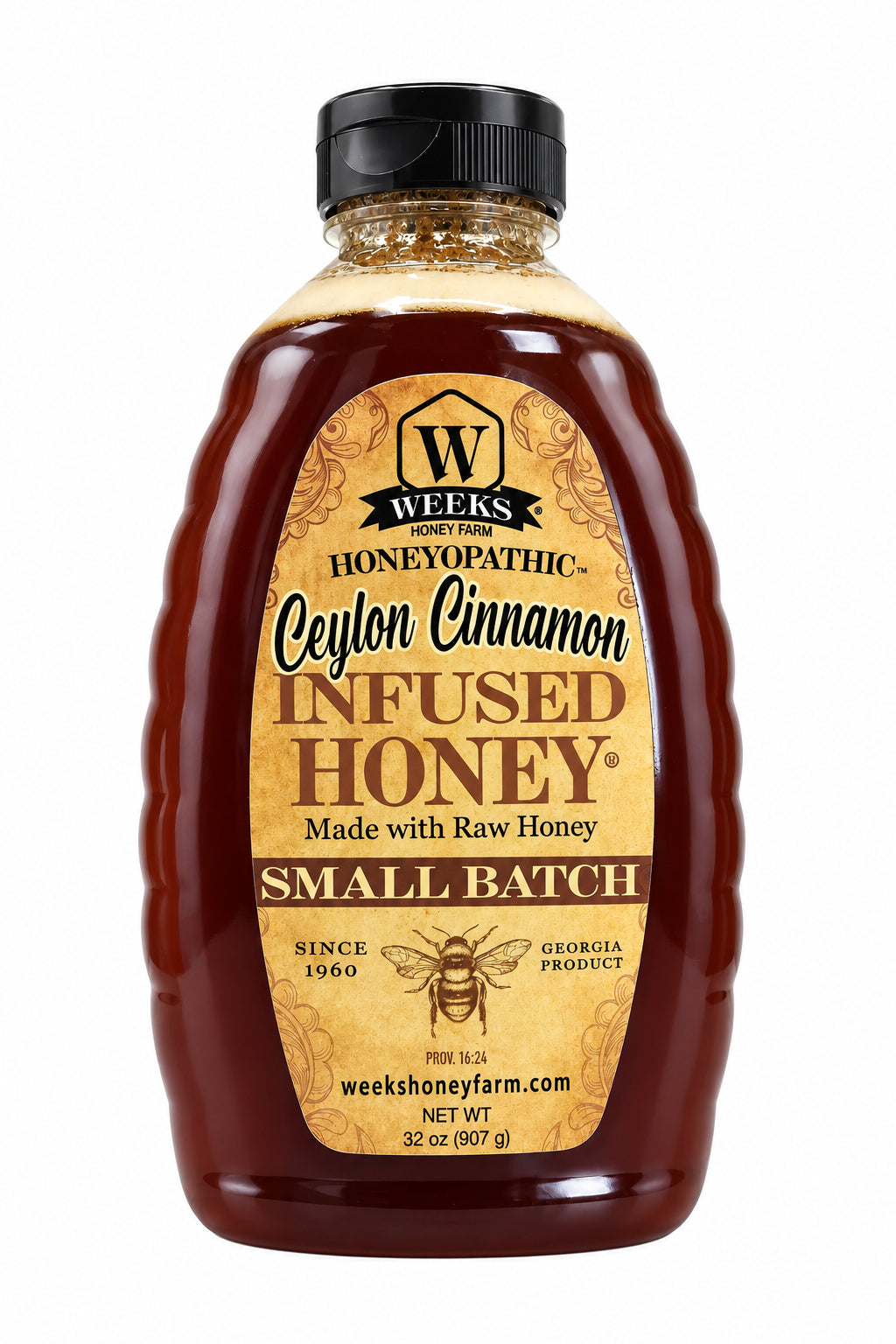 Raw Ceylon Cinnamon Infused Honey · 32 ounce