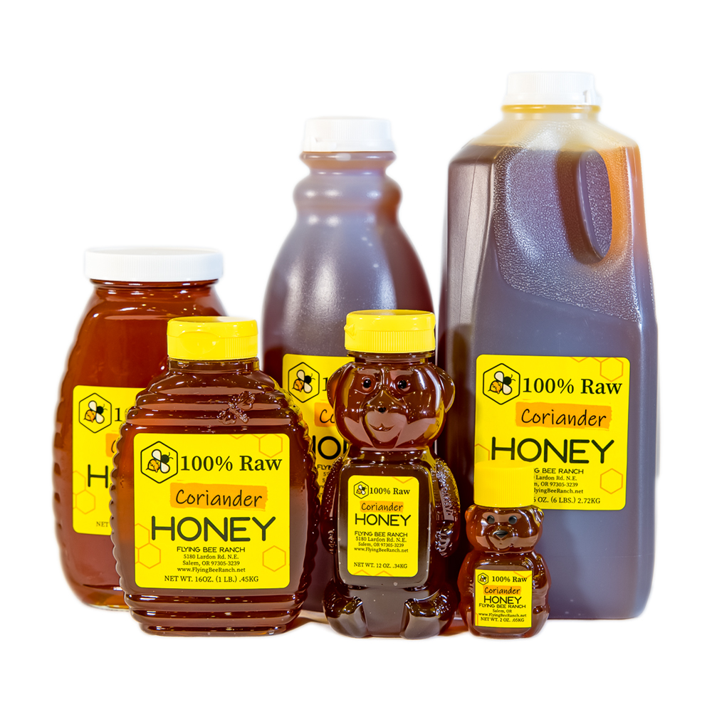 Coriander/Wildflower/Carrot Honey · Sizes: 23 lbs. Bucket