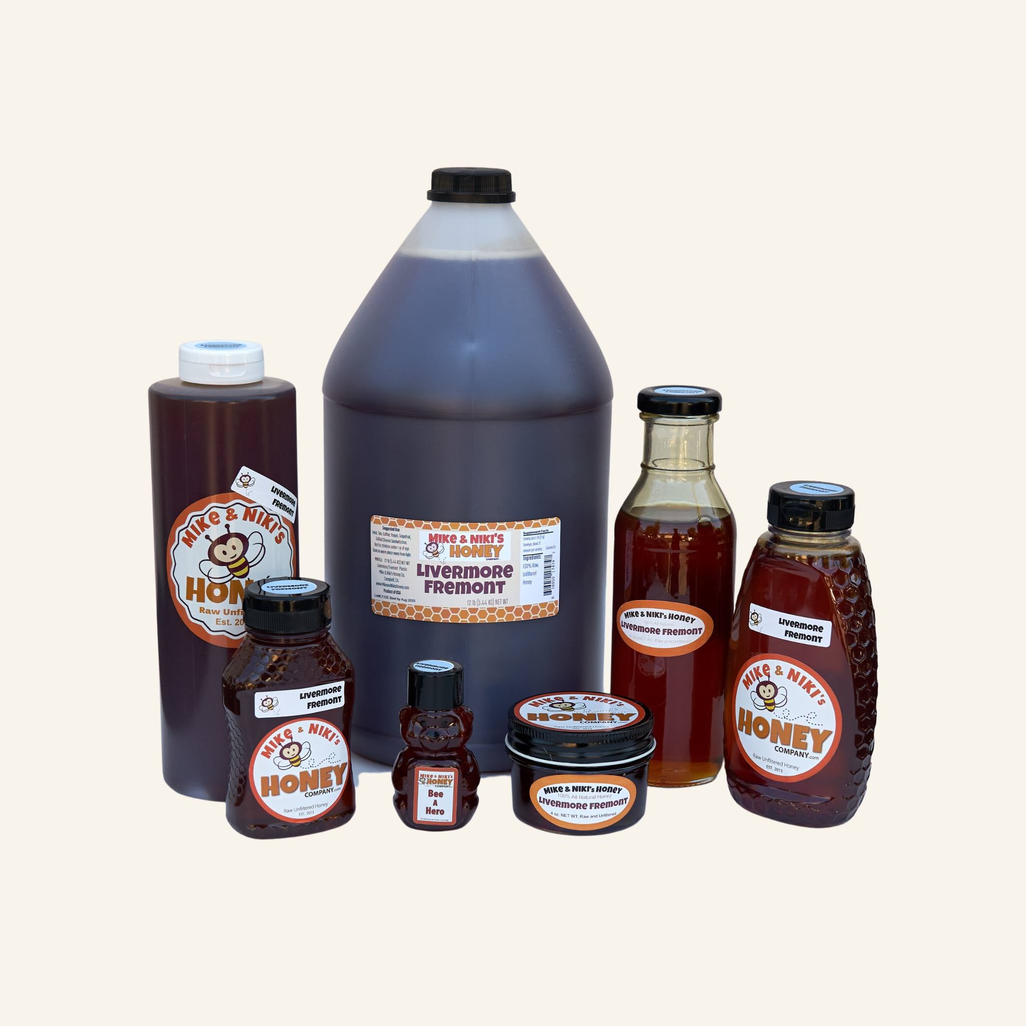 Livermore/Fremont Wildflower Honey · 45 oz Mason Scoop-able Glass