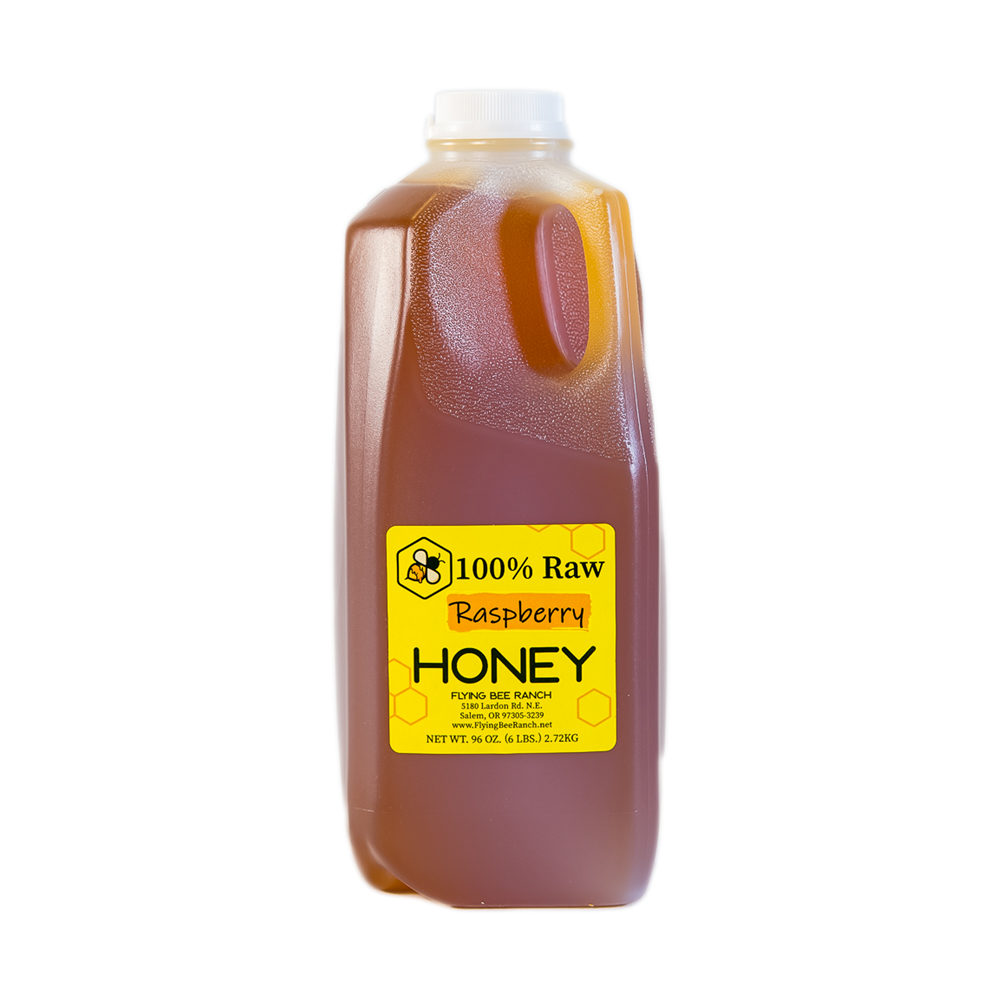 Raspberry Honey · Sizes: 6 lbs. Jug