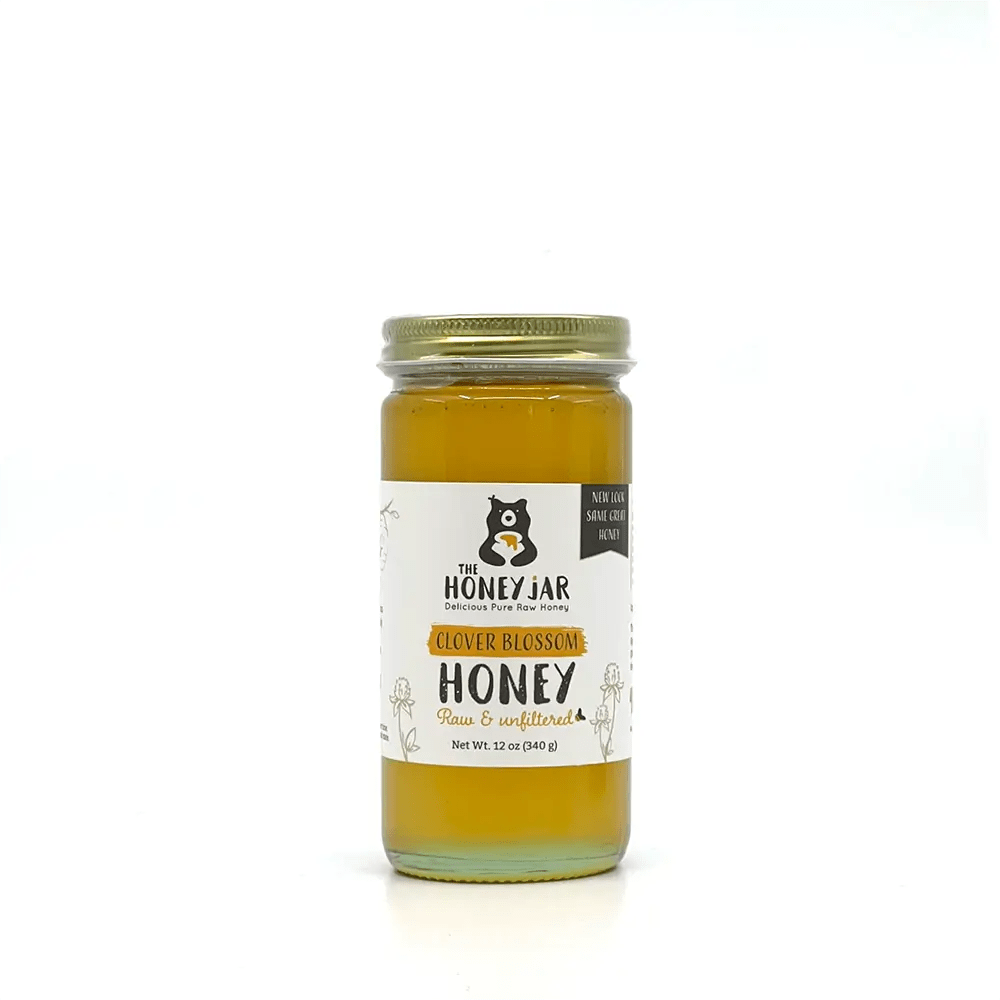 Clover Honey - Raw and Unfiltered - 12 oz · Single