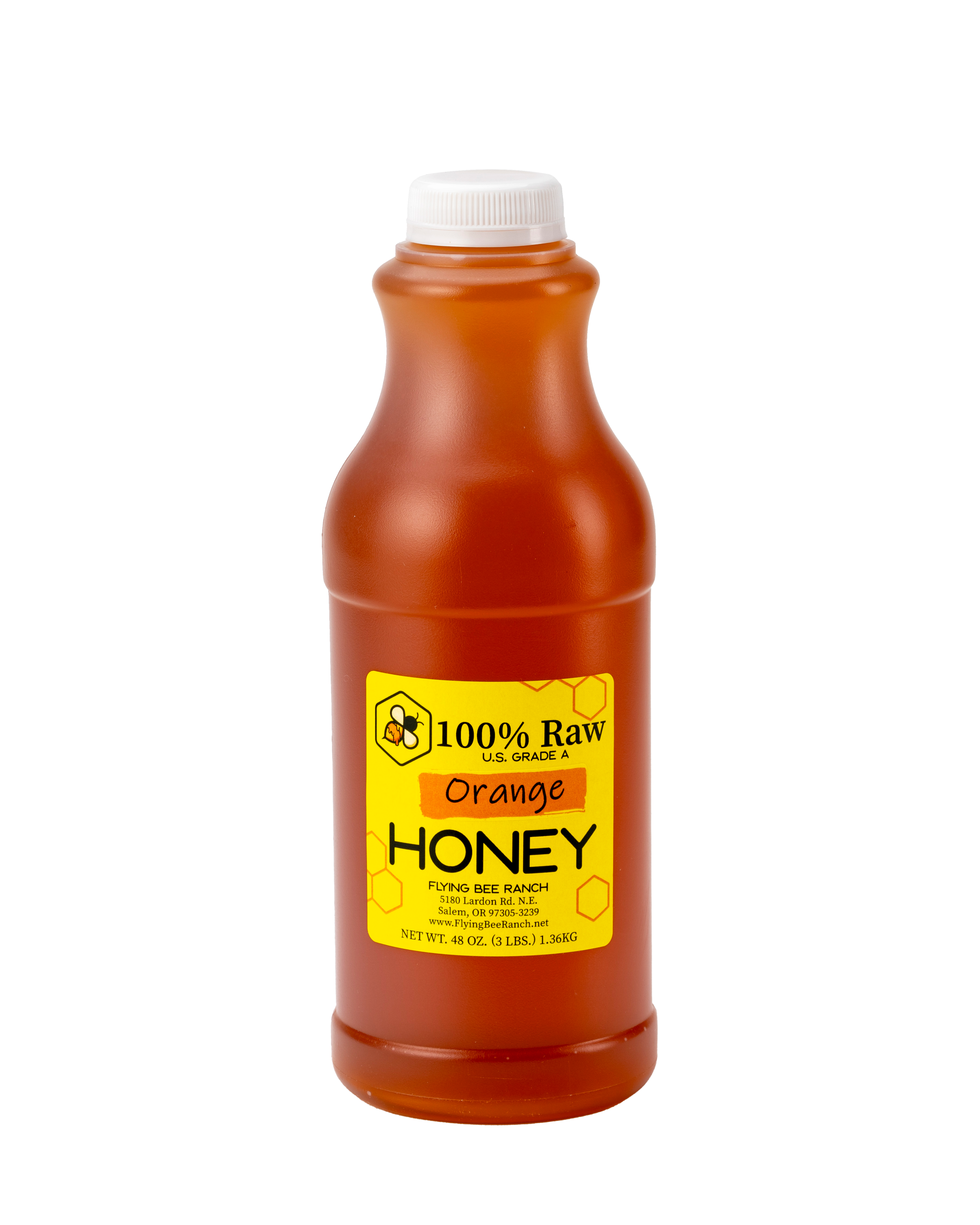 Orange Honey · Sizes: 3 lbs. Bottle